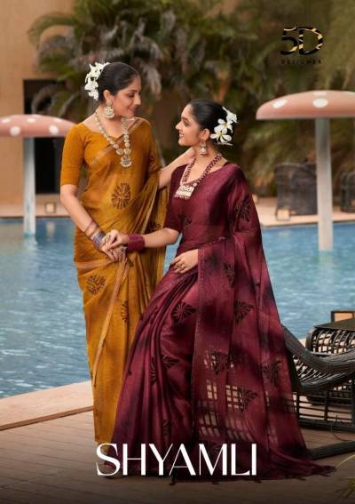 Shyamli By 5D Designer Fancy Chiffon Saree Collection